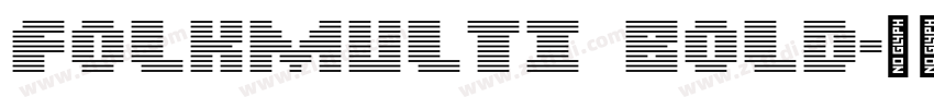 FolkMulti Bold字体转换